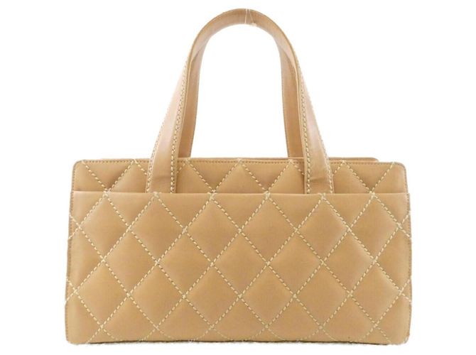 Borsa Chanel Wild Stitch Line 20668 Bianco Beige - vista 2