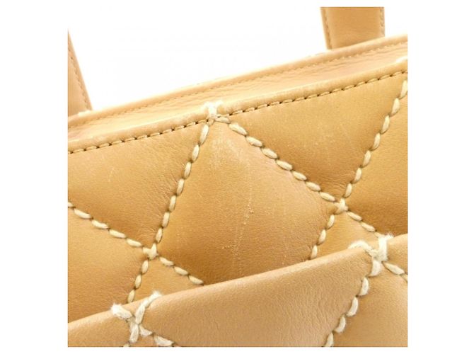 Borsa Chanel Wild Stitch Line 20668 Bianco Beige - vista 4