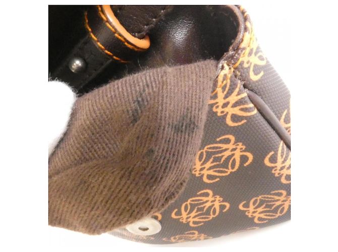 Borsa a tracolla Loewe 104 80 204 Marrone Arancione - vista 10