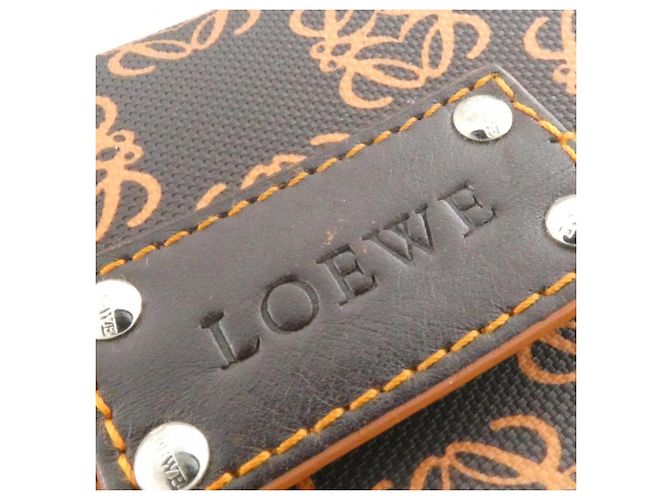 Borsa a tracolla Loewe 104 80 204 Marrone Arancione - vista 4