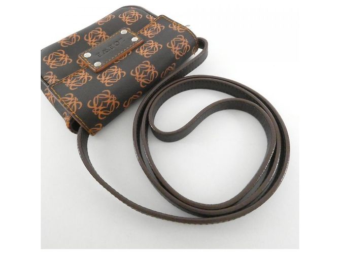 Borsa a tracolla Loewe 104 80 204 Marrone Arancione - vista 7