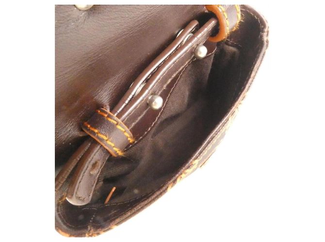 Borsa a tracolla Loewe 104 80 204 Marrone Arancione - vista 9