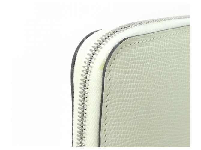 Hermès Hermes COLLIER DE CHIEN Silk In Compact Wallet Blau Grün - Ansicht 5