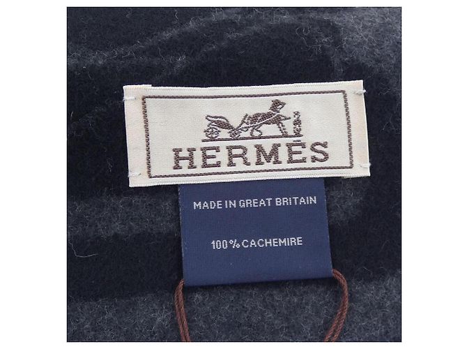Hermès CLIC CEST NOUE Schal Braun Schwarz - Ansicht 3