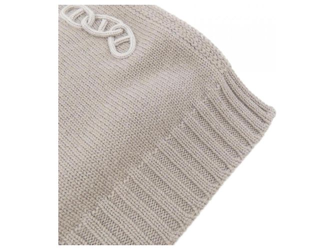 Hermès Hermes Maillons Traces Schal Beige - Ansicht 2