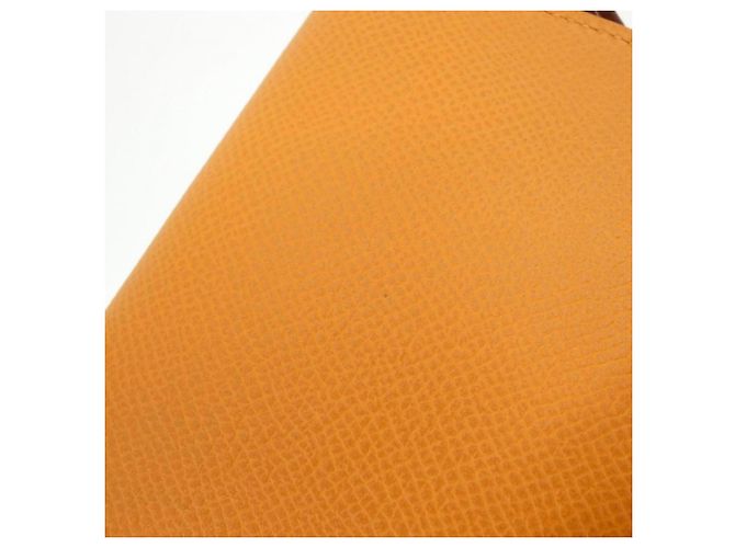 Silk In Hermès Hermes MORS & CO Cartera compacta de seda Naranja - vista 4