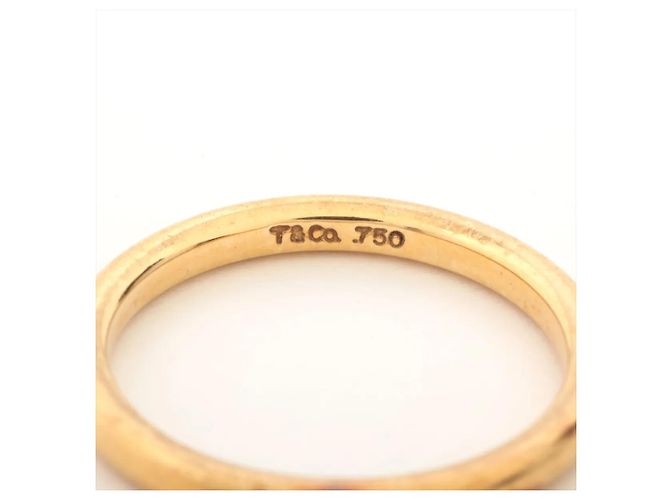 Tiffany & Co. Classic Ehering 18K Gelbgold EU 55 Golden - Ansicht 3