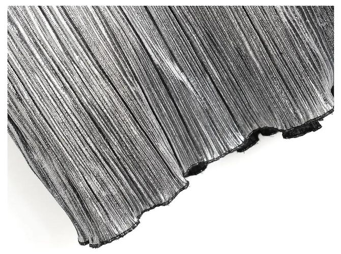 Diesel Metallic-Silber Plissee-Rock - Ansicht 2