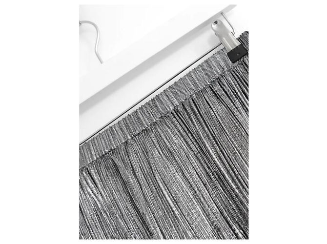 Diesel Metallic-Silber Plissee-Rock - Ansicht 3