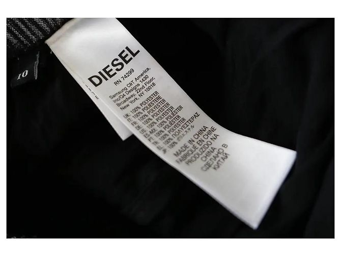 Diesel Metallic-Silber Plissee-Rock - Ansicht 6