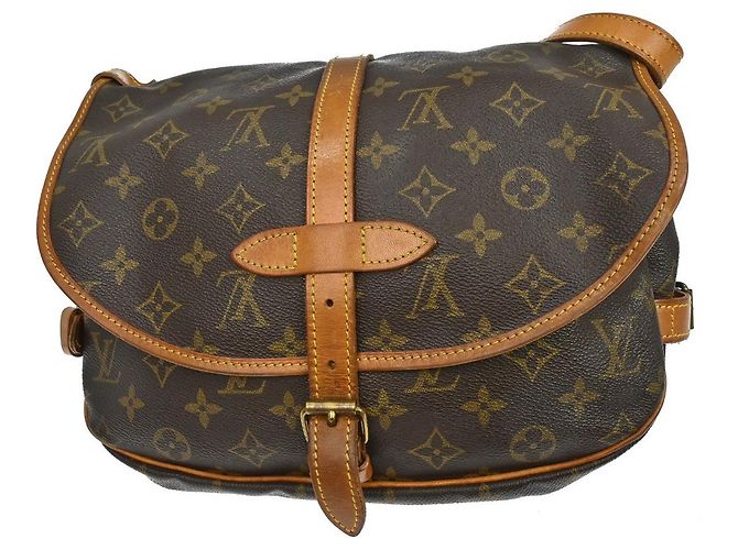 Louis Vuitton Saumur Messenger Monogram Canvas PM Marrone - vista 2