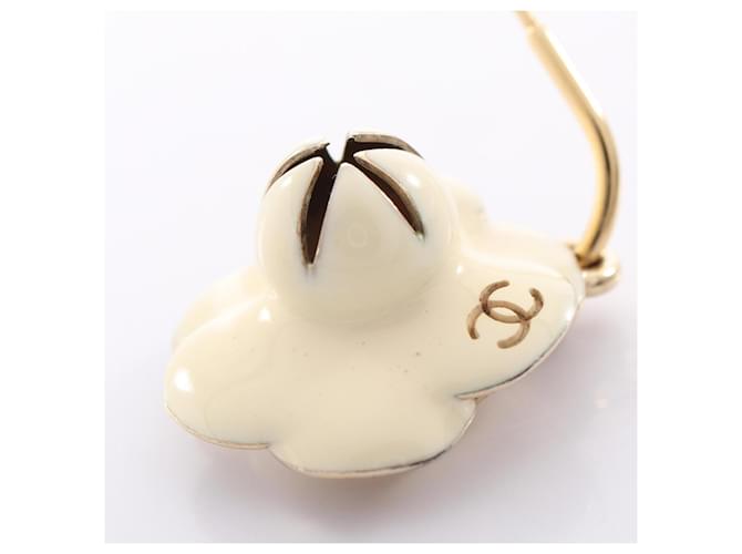 Orecchini Chanel Camellia Swing D'oro Crudo - vista 6