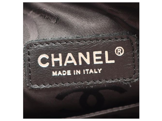 Borsa a tracolla Chanel Cambon Line Large Pochette Nero Beige - vista 4