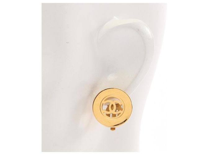 Pendientes Chanel Coco Mark Circle Dorado - vista 4