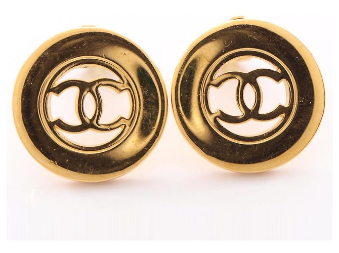 Pendientes Chanel Coco Mark Circle Dorado - vista 7