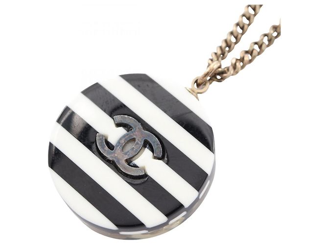 Collana con bordo iconico Coco Mark di Chanel Nero Multicolore - vista 2