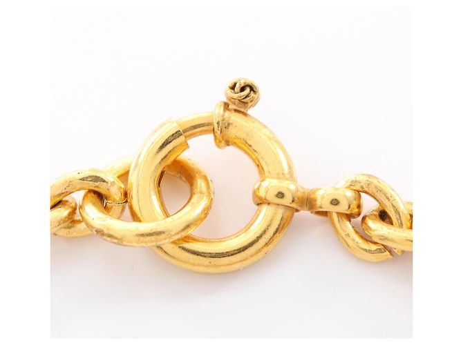 Collana Chanel Coco Mark Circle placcata in oro D'oro - vista 4