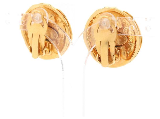 Timeless Orecchini a clip Chanel Coco Mark placcati oro D'oro - vista 2