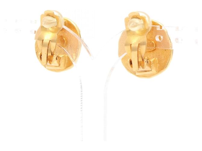 Timeless Orecchini a clip rotondi Chanel Coco Mark Dot D'oro - vista 2