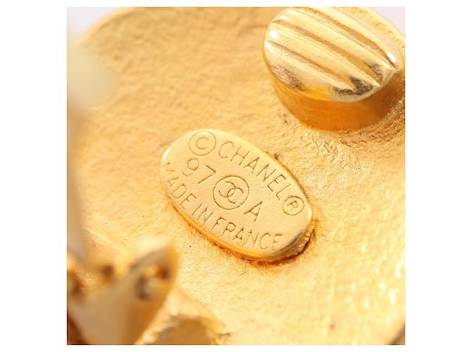 Timeless Orecchini a clip rotondi Chanel Coco Mark Dot D'oro - vista 3
