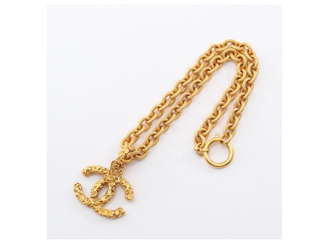 Collana Chanel Coco Mark placcata oro D'oro - vista 2