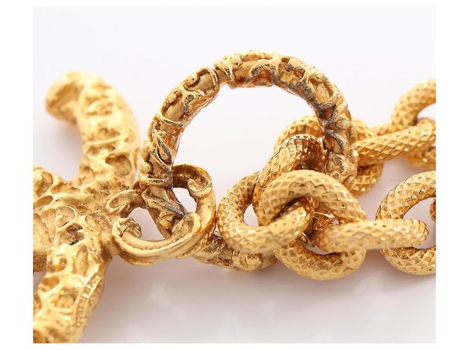 Collana Chanel Coco Mark placcata oro D'oro - vista 7