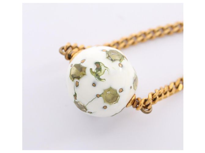 Bracciale charm con il logo Coco di Chanel Bianco D'oro - vista 5