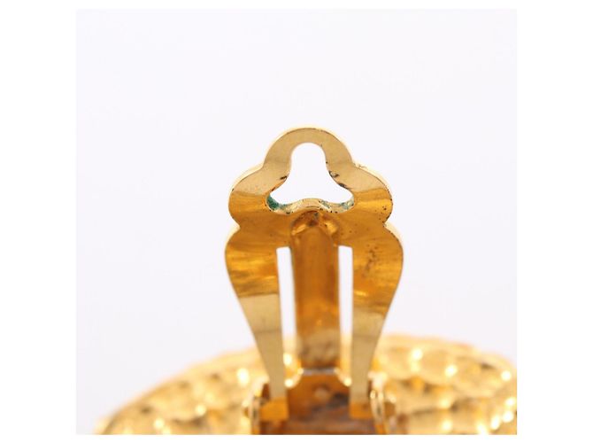 Chanel Coco Mark runde Ohrringe Golden - Ansicht 6