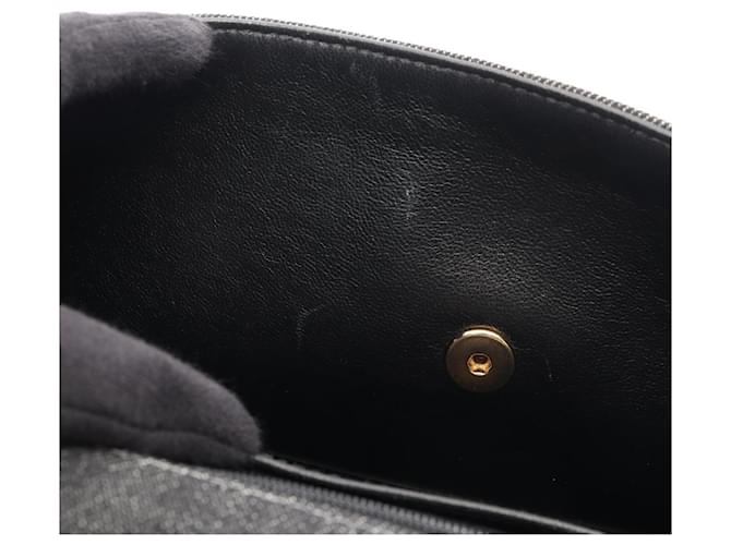 Chanel Coco Mark Handtasche aus schwarzem Denim - Ansicht 11