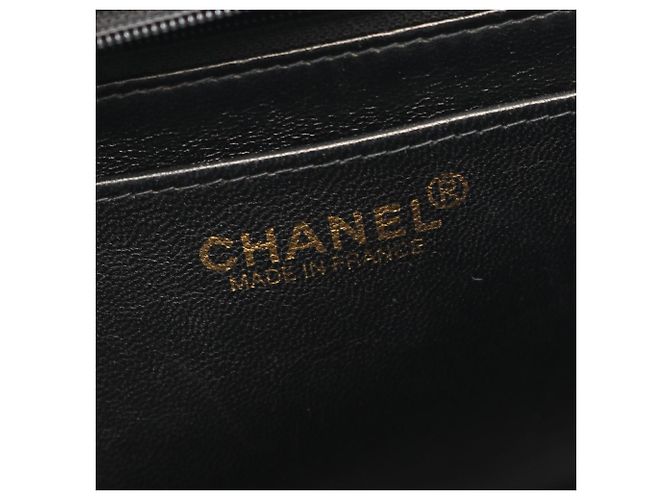 Chanel Coco Mark Handtasche aus schwarzem Denim - Ansicht 4