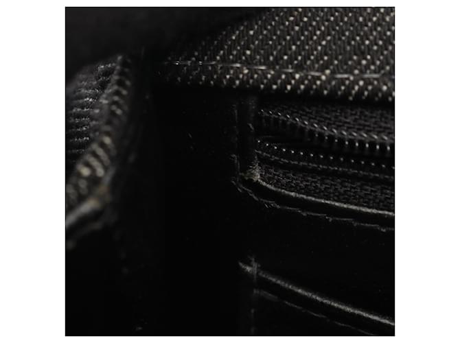 Chanel Coco Mark Handtasche aus schwarzem Denim - Ansicht 6