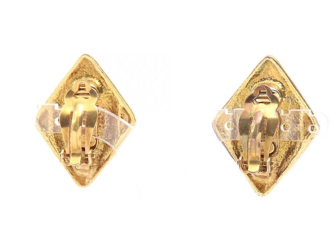 Orecchini a clip Chanel Coco Mark placcati oro D'oro - vista 2