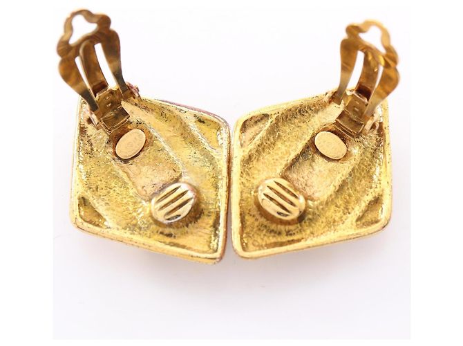 Orecchini a clip Chanel Coco Mark placcati oro D'oro - vista 5