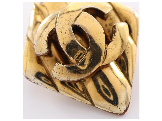 Orecchini a clip Chanel Coco Mark placcati oro D'oro - vista 7
