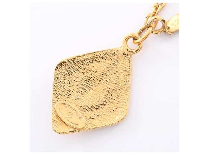 Collar Chanel Coco Mark Diamond Dorado - vista 2