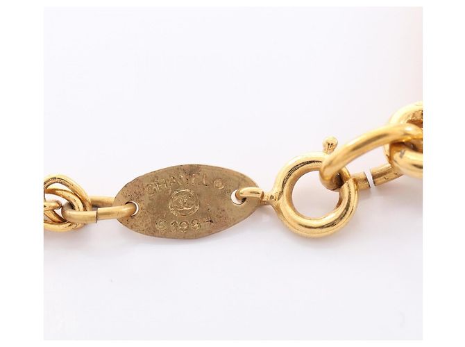 Collar Chanel Coco Mark Diamond Dorado - vista 4