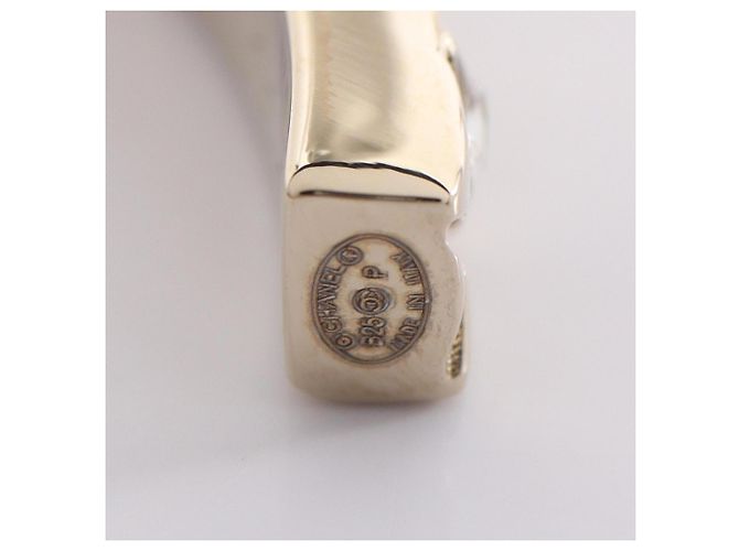 Orecchini a cerchio Chanel Coco Mark placcati oro D'oro - vista 4