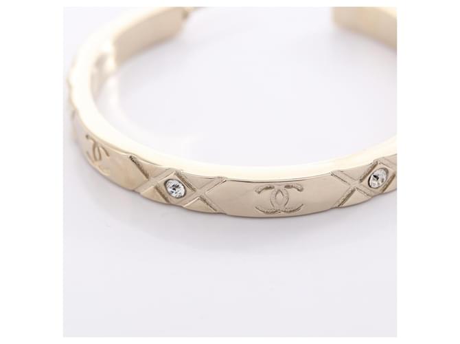 Orecchini a cerchio Chanel Coco Mark placcati oro D'oro - vista 6