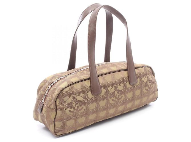 Borsa Chanel New Travel Line Marrone Cachi - vista 2