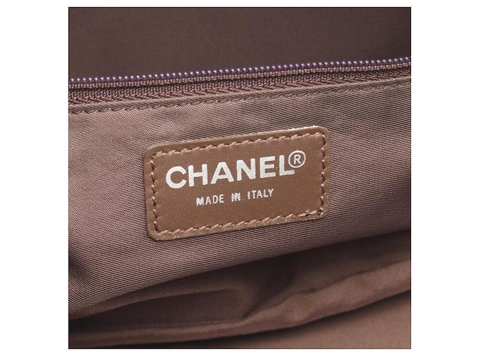 Borsa Chanel New Travel Line Marrone Cachi - vista 4