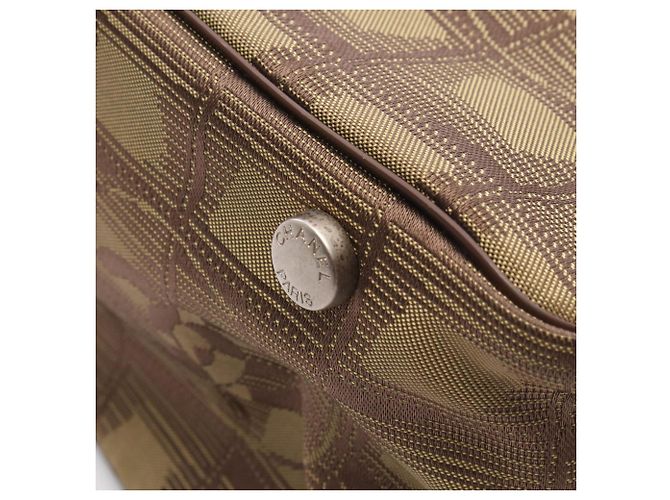 Borsa Chanel New Travel Line Marrone Cachi - vista 6
