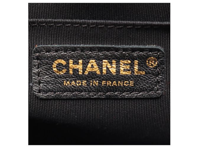 Borsa a tracolla Chanel Boy in agnello nero - vista 4