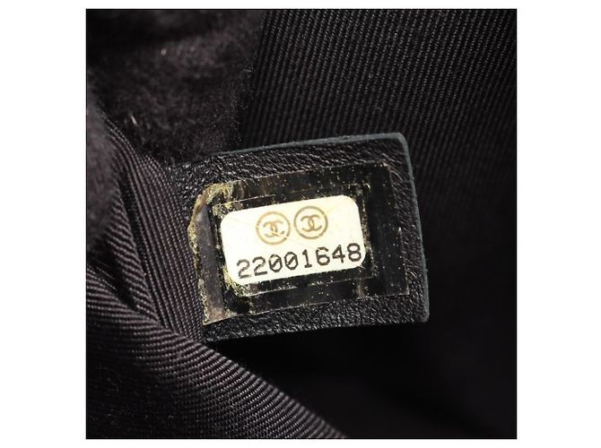 Borsa a tracolla Chanel Boy in agnello nero - vista 5