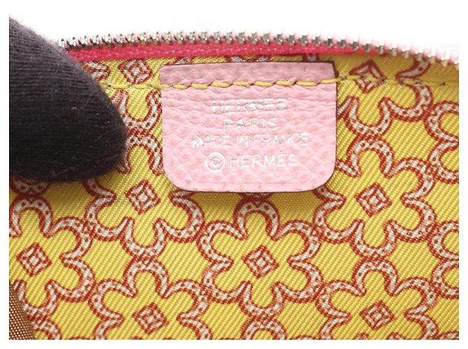 Hermès Cartera Hermes Azap Compact Mini Silk In Wallet - Monedero Rosa - vista 4