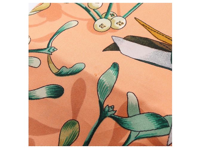 Hermès Hermes Carre 90 Neige d'antan Sciarpa Multicolore Arancione - vista 9