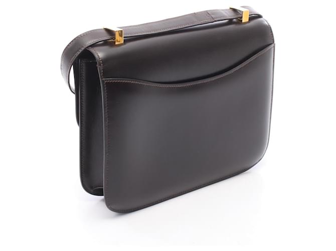 Hermès Borsa a tracolla Hermes Constance 23 Ebene Marrone - vista 2