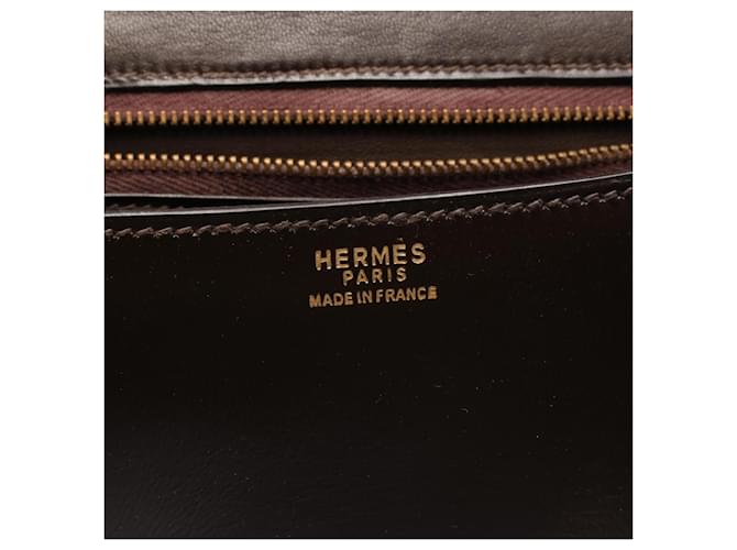 Hermès Borsa a tracolla Hermes Constance 23 Ebene Marrone - vista 4