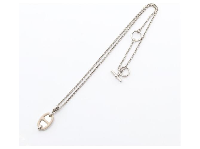 Hermès Collana Hermes Chaine d'Ancre Mini Maillon PM Beige - vista 3