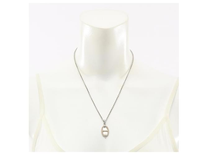 Hermès Collana Hermes Chaine d'Ancre Mini Maillon PM Beige - vista 6