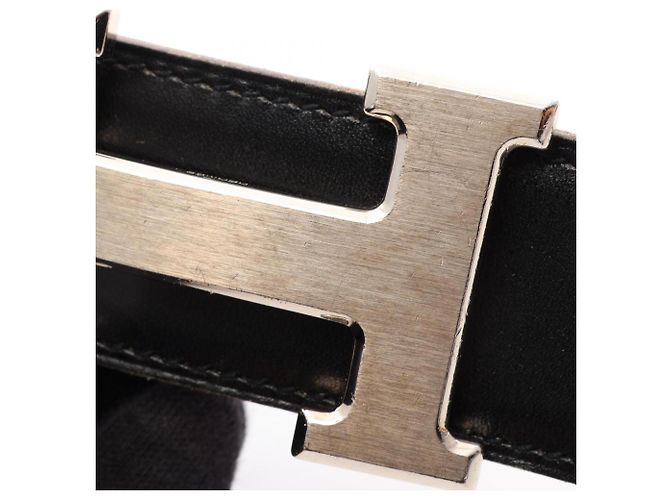 Hermès Hermes Constance H-Belt - Reversibles Kalbsleder Braun Schwarz - Ansicht 6